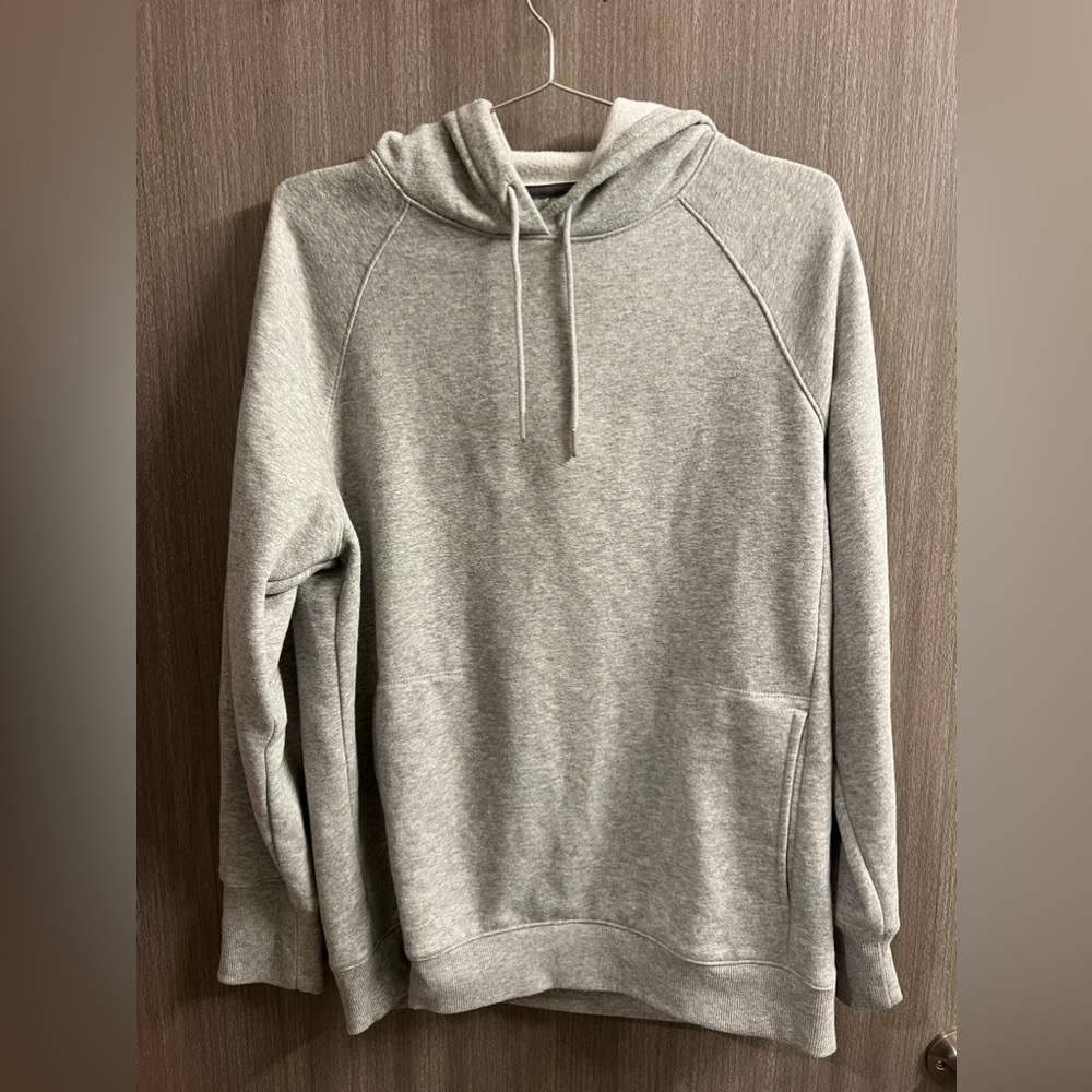 All In Motion Men's Cotton Fleece Pullover Sweatshirt, Grey, Size M